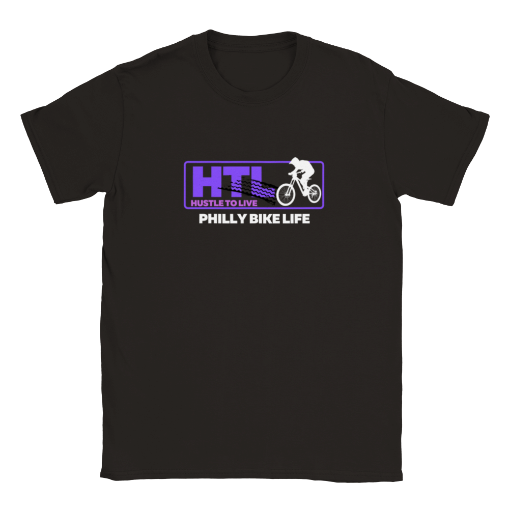 Hustle To Live Philly Bike Life T-shirt