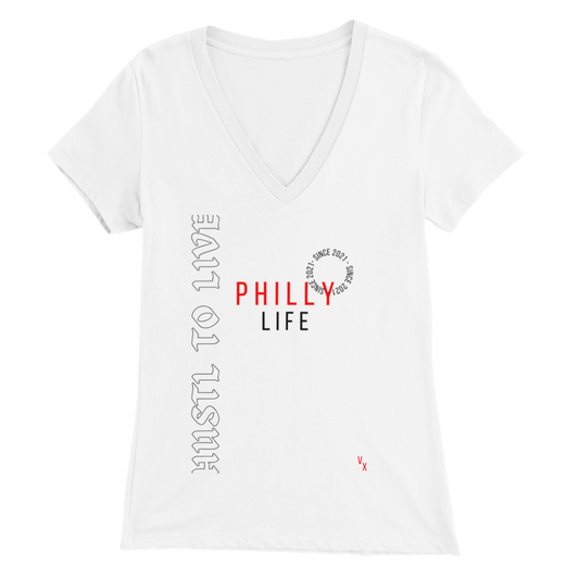 Hustle To Live Philly Life female t-shirt