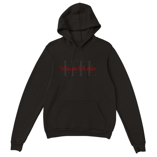 HTL HustleTo Live Classic Unisex Pullover Hoodie(black letters)