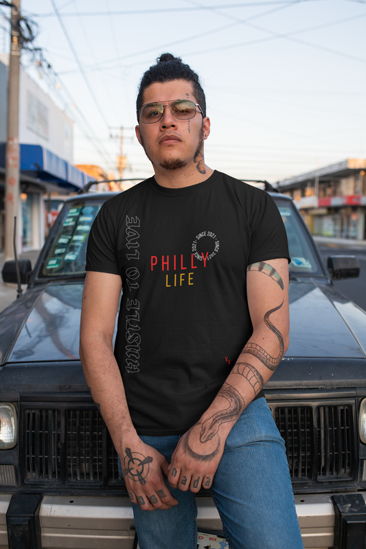 Men Hustle To Live Philly Life 2021 T-shirt