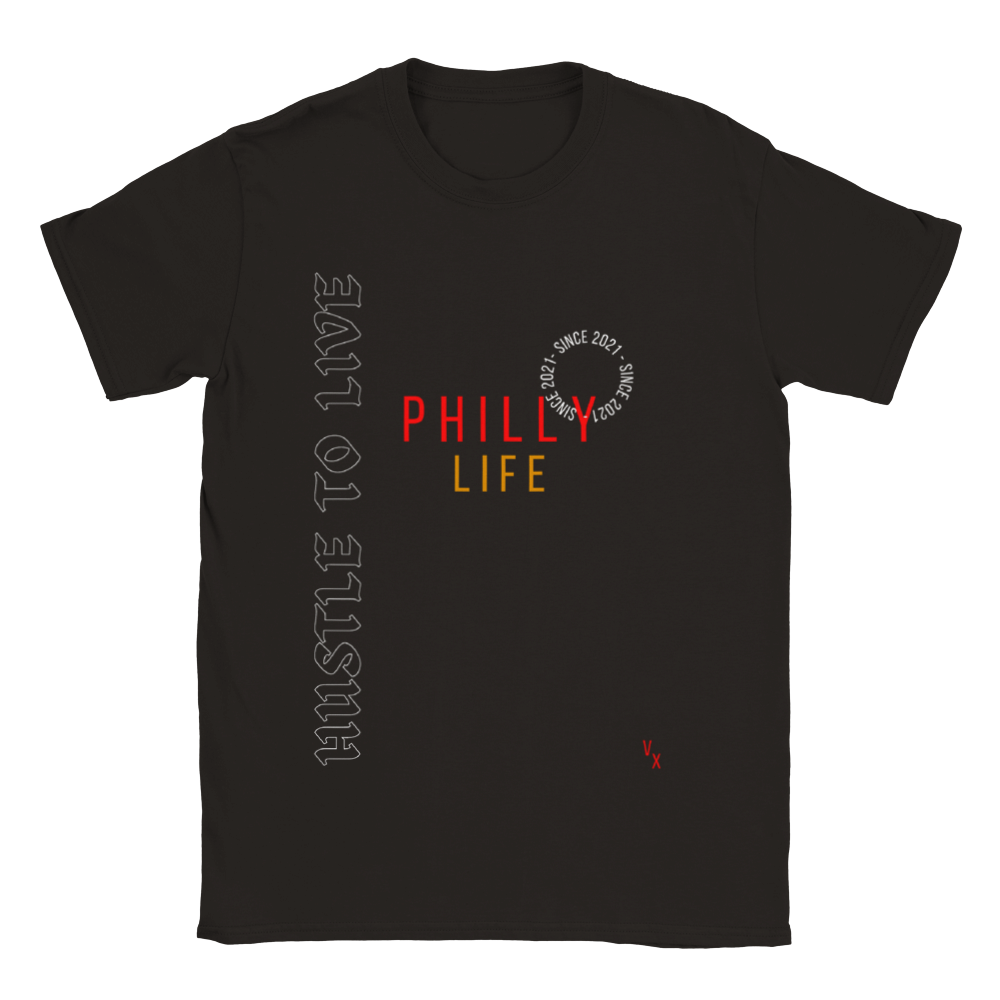Men Hustle To Live Philly Life 2021 T-shirt