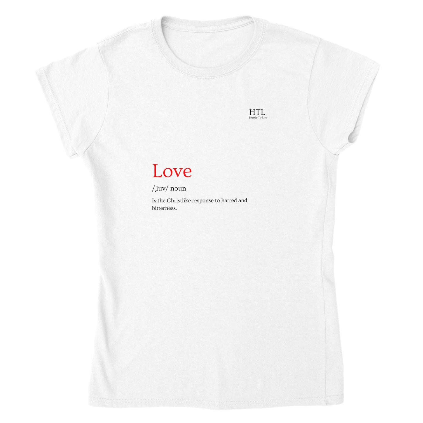 HTL Love Crewneck T-shirt, male and female style(click)