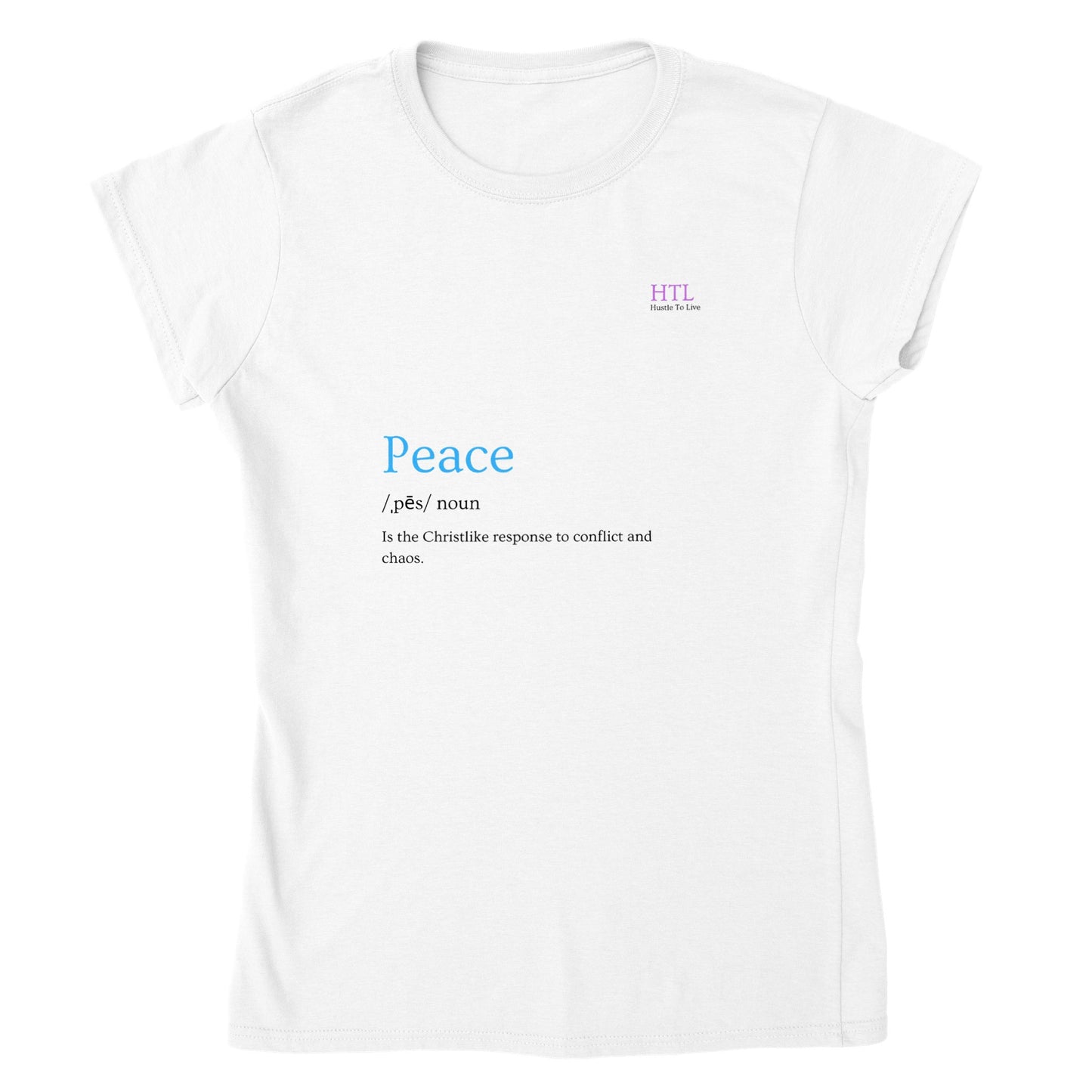 HTL Peace Classic Womens Crewneck T-shirt