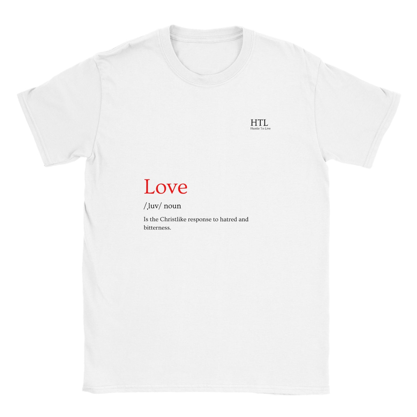 HTL Love Crewneck T-shirt, male and female style(click)