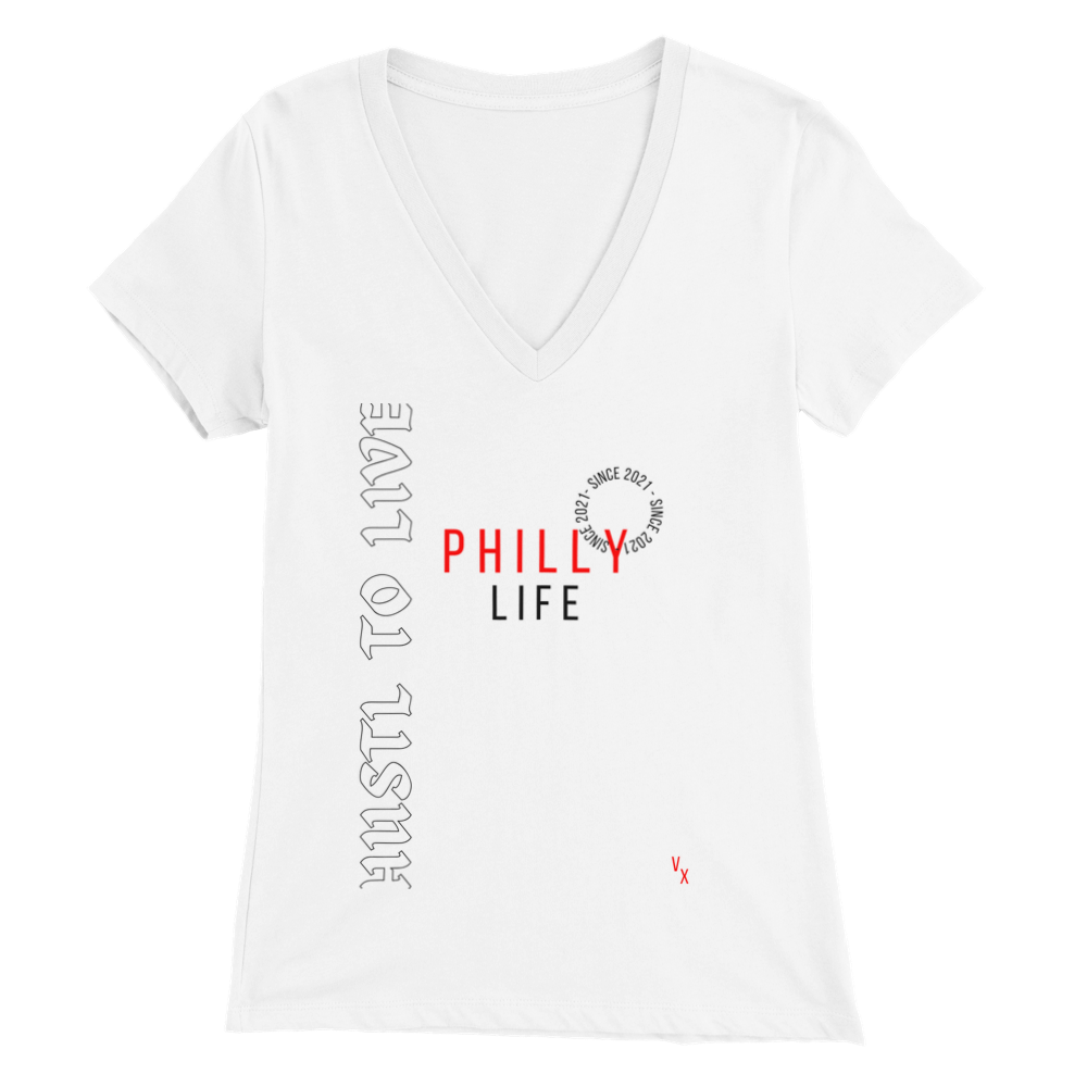 Hustle To Live Philly Life female t-shirt