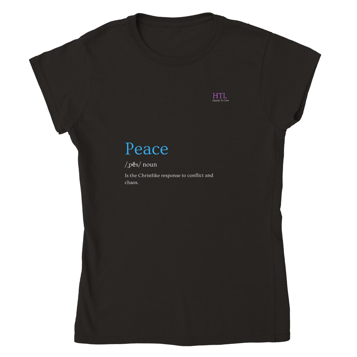 HTL Peace Classic Womens Crewneck T-shirt