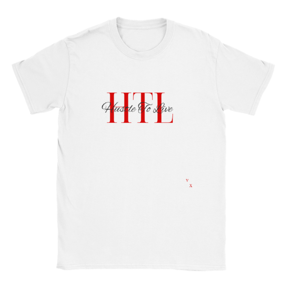 Red Letters HTL, Hustle To Live Crewneck T-shirt